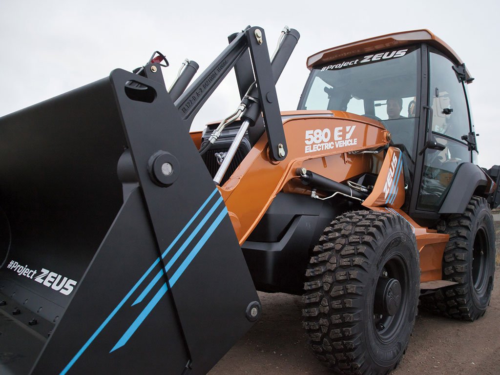CASE Fully Electric Backhoe Loader - Project Zeus
