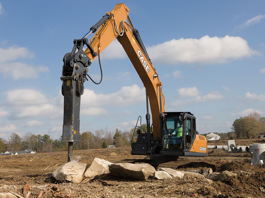 CASE excavators are a great option when your job calls for demolition.