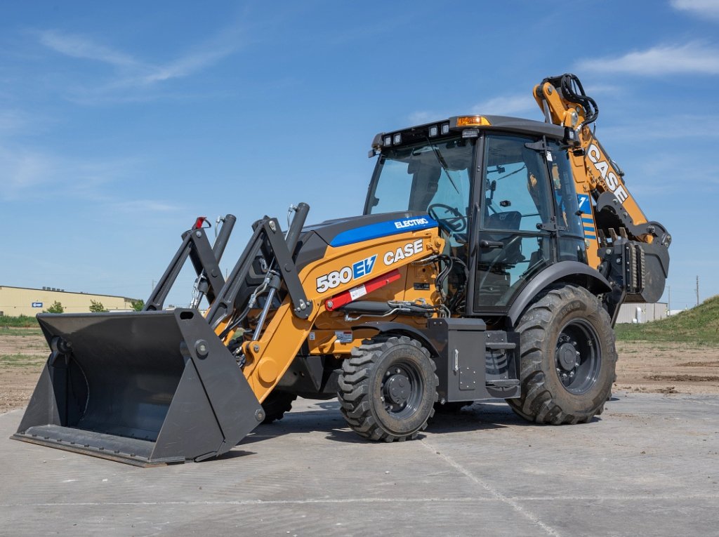 Construction Industry's first electric backhoe loader.